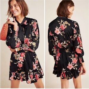 Misa Iyana Dress in Black Floral